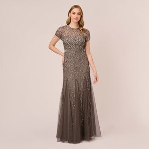 Adrianna Papell beaded gown
